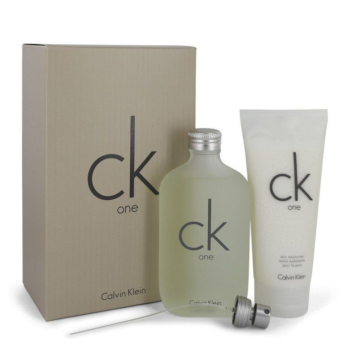 Ck One by Calvin Klein Gift Set - 6.7 oz Eau De Toilette Spray + 6.7 oz Body Moisturizer
