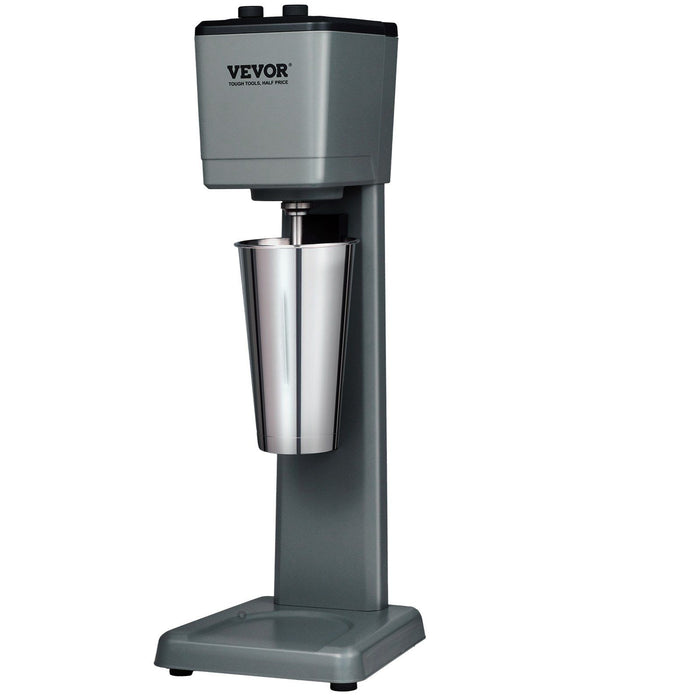 VEVOR Milkshake Maker Machine, 375W Commercial Milk Shake Maker Mixer, Single Head Drink Mixer Blender Machine, 3-Speed Milkshake Blender with 27.7oz Stainless Steel Cup for Commercial