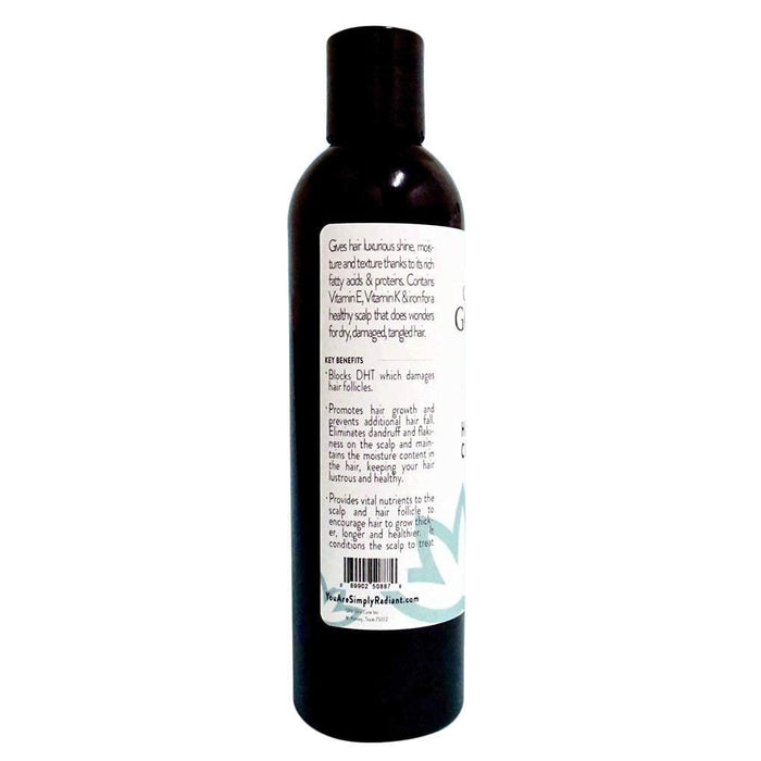 Organic Caffeine Conditioner Hair Mask Natural Hair Growth Formula for Longer Stronger Healthier Hair 8 oz