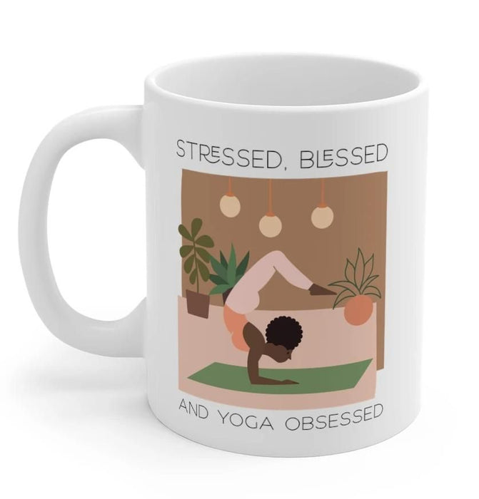 Stressed, B lessed and Yoga Obsessed Mug