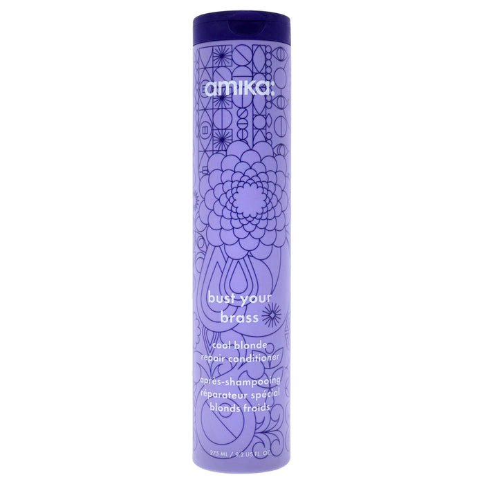 Bust Your Brass Cool Blonde Conditioner by Amika for Unisex - 9.2 oz Conditioner