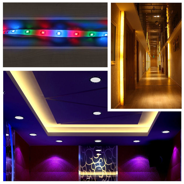 300 LEDs Strip Lights 5M/16.5ft 20 Colors RGB LED Strip IP65 Waterproof w/ Remote