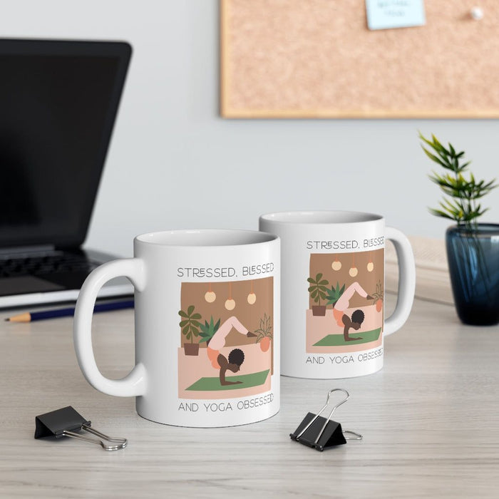 Stressed, B lessed and Yoga Obsessed Mug