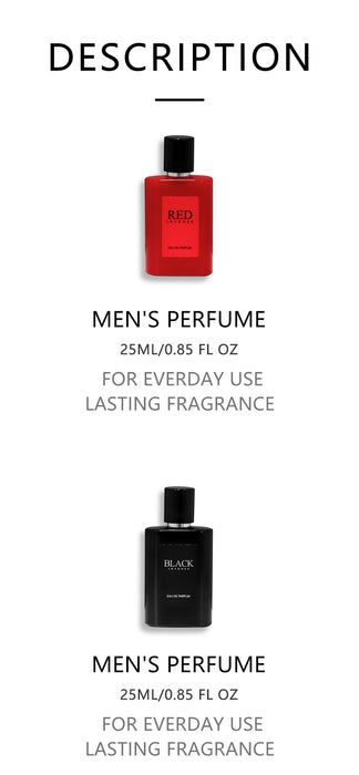 4-Piece Set, Men's Eau De Toilette Spray Gift Box, Long Lasting Fragrance, 4 Different Flavor, 0.85fl.oz/bottle, Valentine's Day And Other Festivals