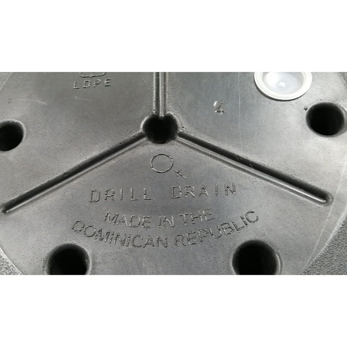 18in Mosswood Resin Planter, Matte Black