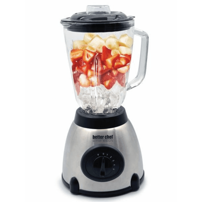 Better Chef 500W 5-Speed Glass Jar Blender with Stainless Steel Base