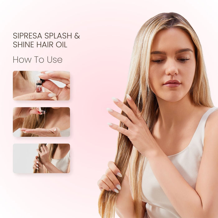 Sipresa Splash'n Shine Hair Perfume Oil 9 Unique Scents in 1 Pack Natural Plant-based Oils 72H Long-Lasting Fragrance 36-PCs Travel Set  Haircare