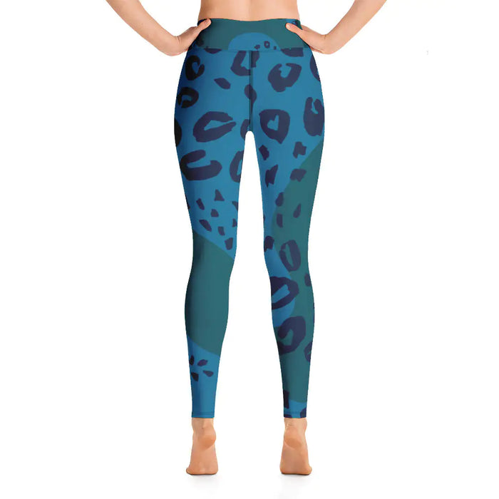 Women's Tropical Leopard Shark Yoga Leggings