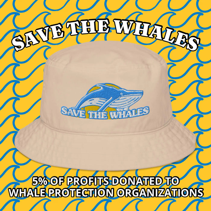 Save the Whales Organic bucket hat