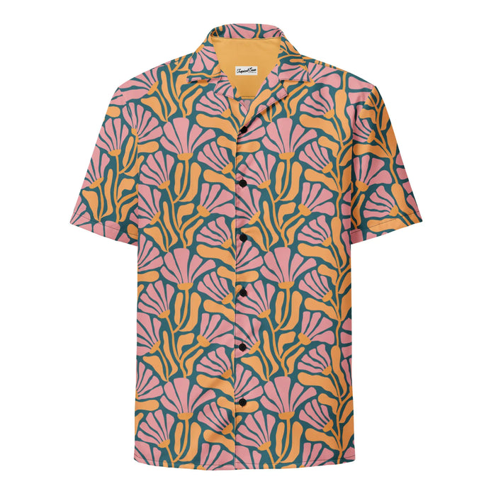 Tropic Orchid Point Button Down Hawaiian Shirt - Coastal Summer 2024 Collection