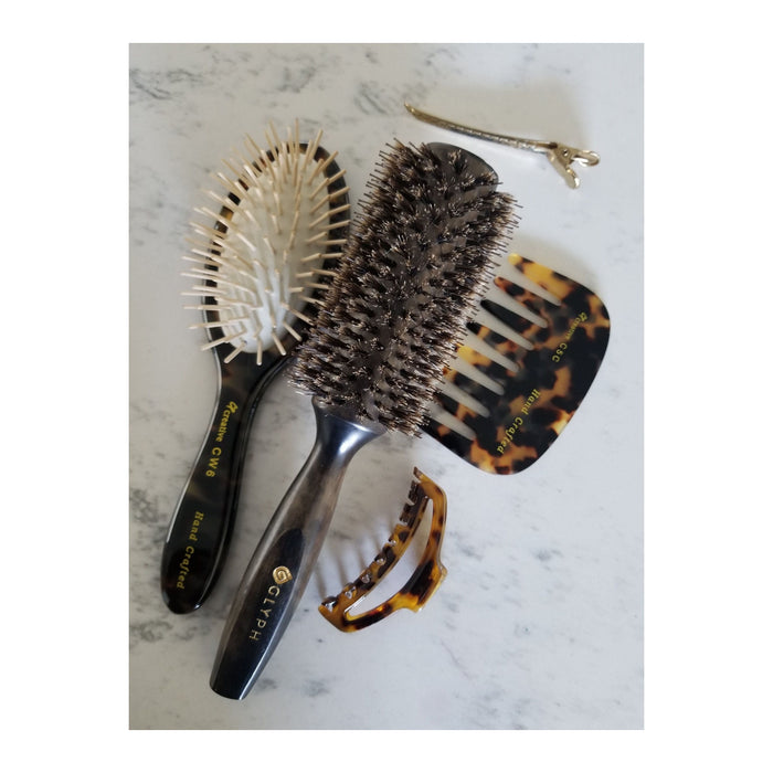 Hand Crafted Italian Made Paddle Hair Brush