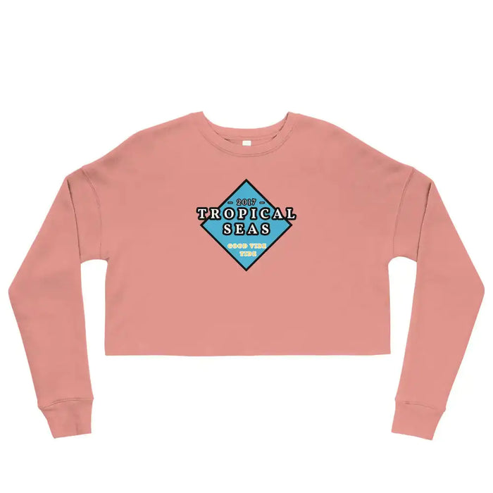 Women's Tropical Crop-Top Sweatshirt