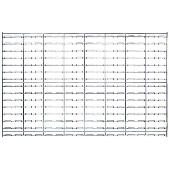 Quantum Storage Systems Chrome Wire Wall Grid Panel, 48" W x 30" H (Louvered)